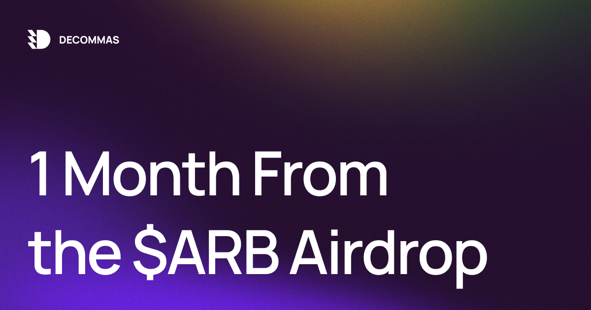 post-1 Month From the $ARB Airdrop