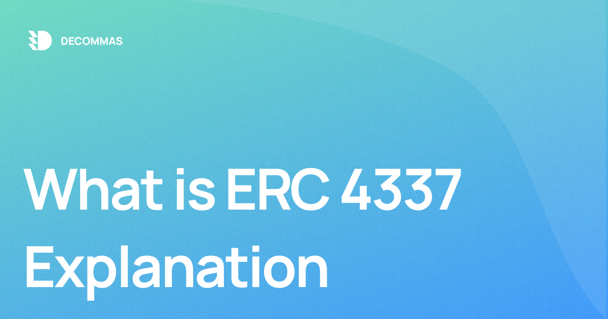post-What is ERC 4337 Explanation